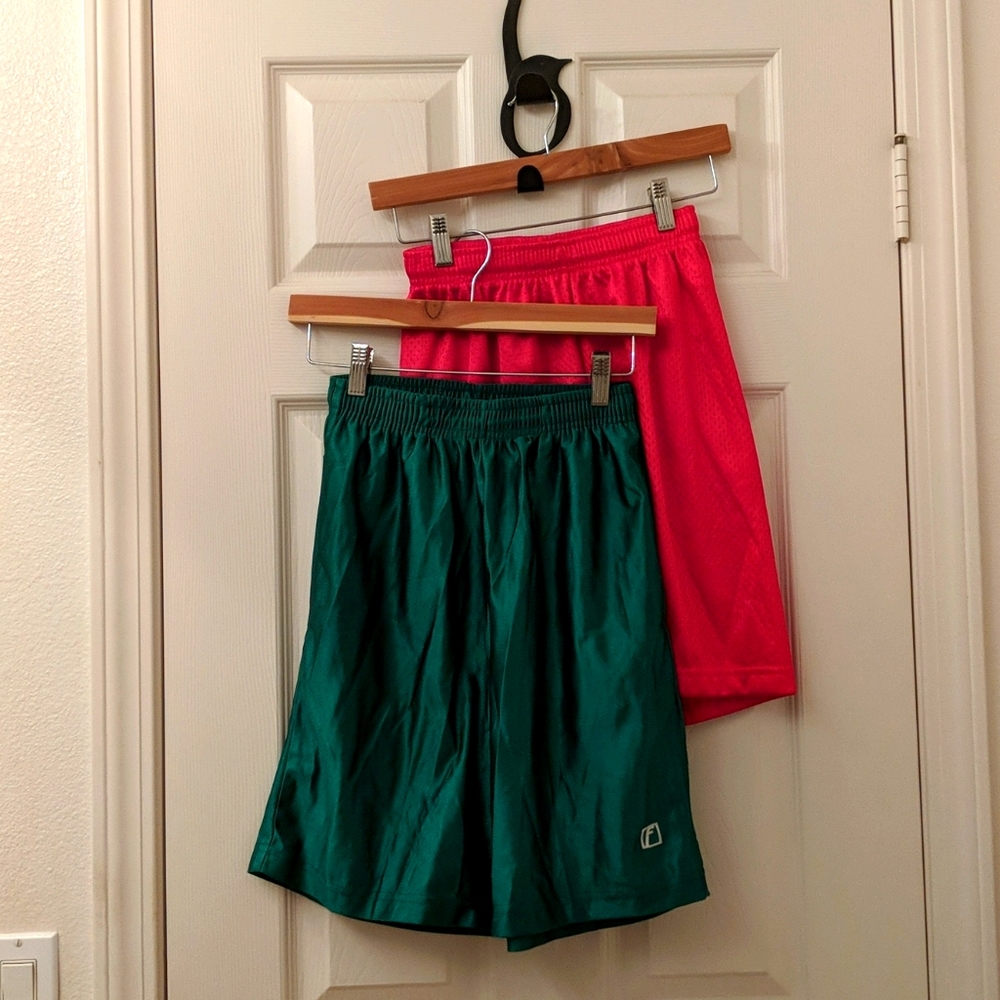 (2) Franklin Sports Athletic Drawstring Shorts